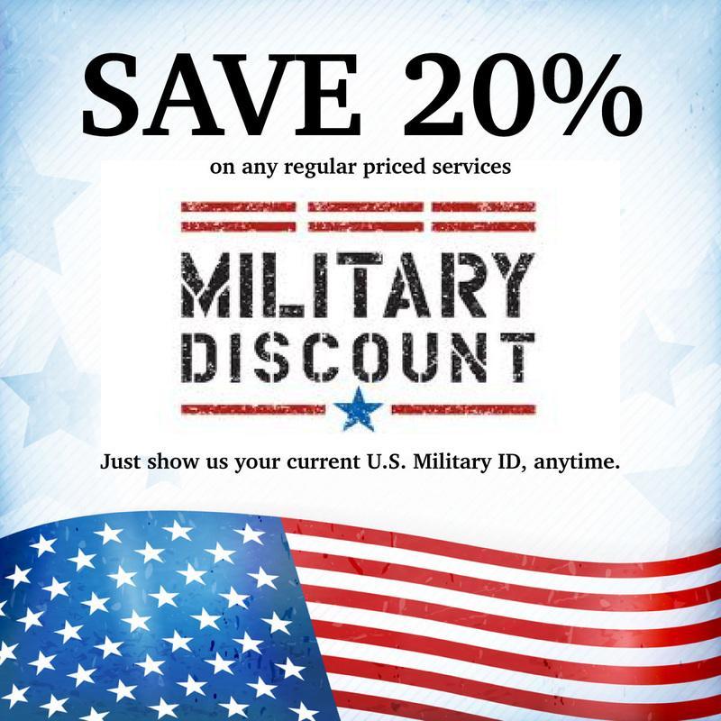 Discount for Military Personnel